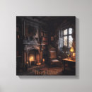 Search for black and orange canvas prints Scary