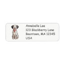 Search for spots return address labels Dog