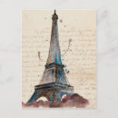 Search for vintage eiffel tower postcards Colourful