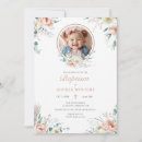 Search for floral photo invitations Baby
