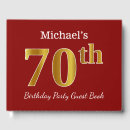 Search for 70th birthday guest books Elegant