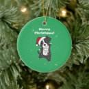 Search for border collie christmas tree decorations Xmas