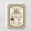 Search for horse 1st birthday invitations Ranch