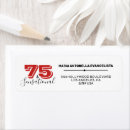 Search for happy birthday party return address labels Elegant