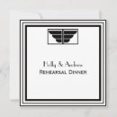Search for 1920s rehearsal dinner invitations Black and white
