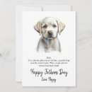 Search for labrador fathers day cards From the dog