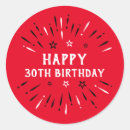 Search for happy birthday red and black stickers Modern