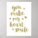 Search for glitter heart posters Gold