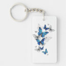 Search for blue butterflies key rings Butterfly