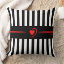 Search for black and white red heart cushions Home