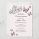 Search for pink butterfly quinceanera invitations Watercolor