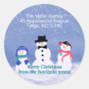 Search for snowman return address stickers Winter