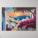 Search for greek islands posters Sunset