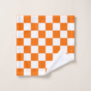 Search for orange and white bath towels Check