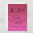 Search for hot pink glitter invitations Girl