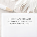Search for classic black and white return address labels Clean