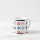 Search for red white snowflakes mugs Winter