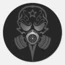 Search for gas mask stickers Skeleton