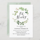 Search for eucalyptus wreath baby shower invitations Modern