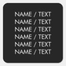 Search for named stickers White