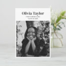 Search for senior graduation announcement cards Black and white
