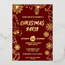 Search for festive christmas invitations Burgundy