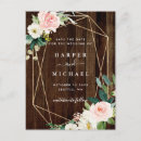Search for geometric save the dates Rustic