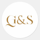 Search for bronze monogram stickers Elegant