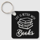 Search for funny librarian key rings Bookworm