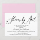 Search for long distance bridal shower invitations Calligraphy