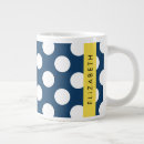 Search for navy blue polka dots mugs For her