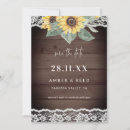 Search for sunflower save invitations Wood