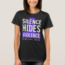 Search for domestic violence ribbon tshirts Silence