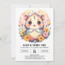 Search for hamster birthday invitations Watercolor