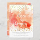 Search for coral reef wedding invitations Watercolor
