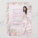 Search for brunette birthday invitations Floral