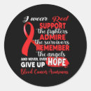 Search for red blood stickers Cancer