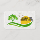 Search for tree trimming business cards Landscaper