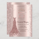 Search for 75th with diamonds birthday invitations Glitter
