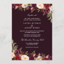 Search for marsala wedding invitations Botanical