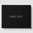 Search for black and white guest books Simple