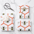 Search for honey bee wrapping paper Yellow