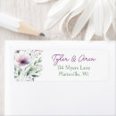 Search for purple floral wedding return address labels Sage green