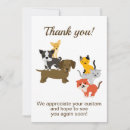 Search for dog thank you cards Thanks