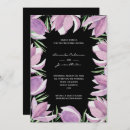 Search for lavender black wedding invitations Moody