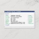 Search for programming business cards Software engineer