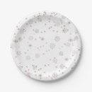 Search for pink snowflake plates Cute