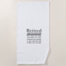 Search for retired beach towels Retiree