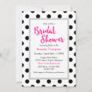 Search for hot pink black white invitations Simple