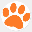 Search for orange paw print stickers Dog